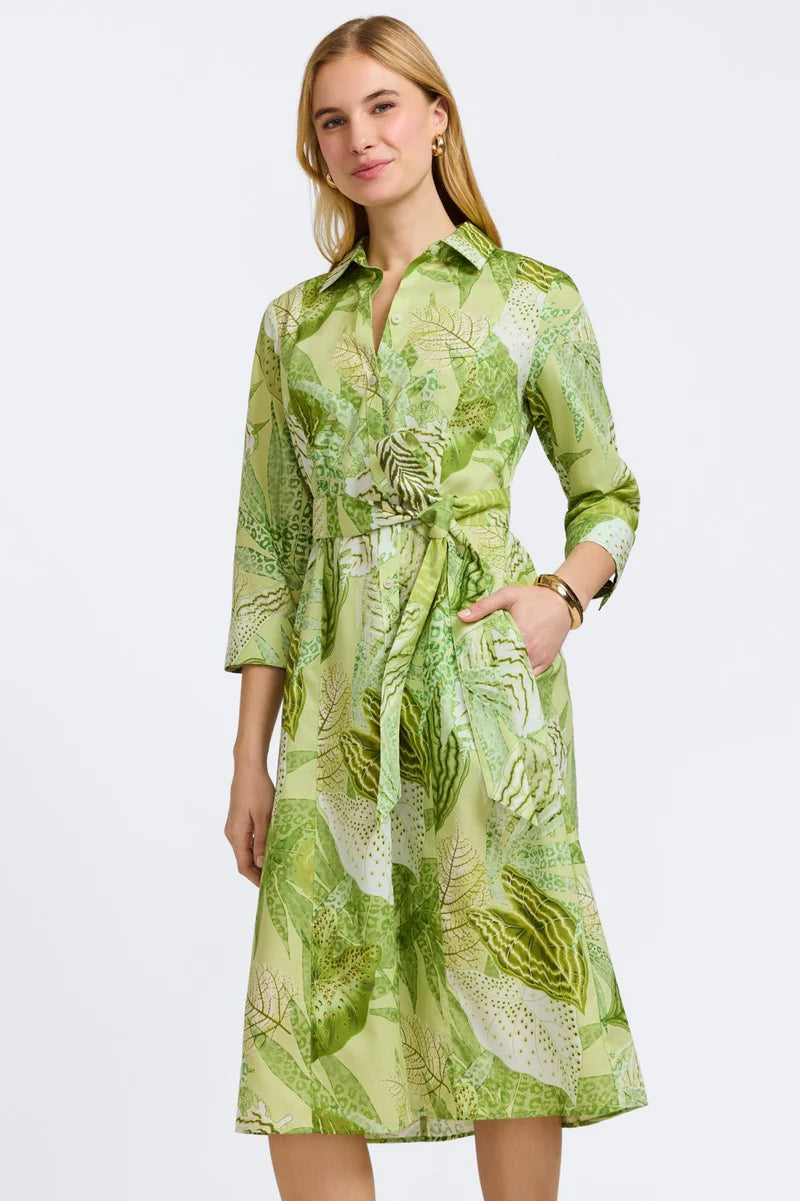 Fiona 3/4 Sleeve Midi Dress