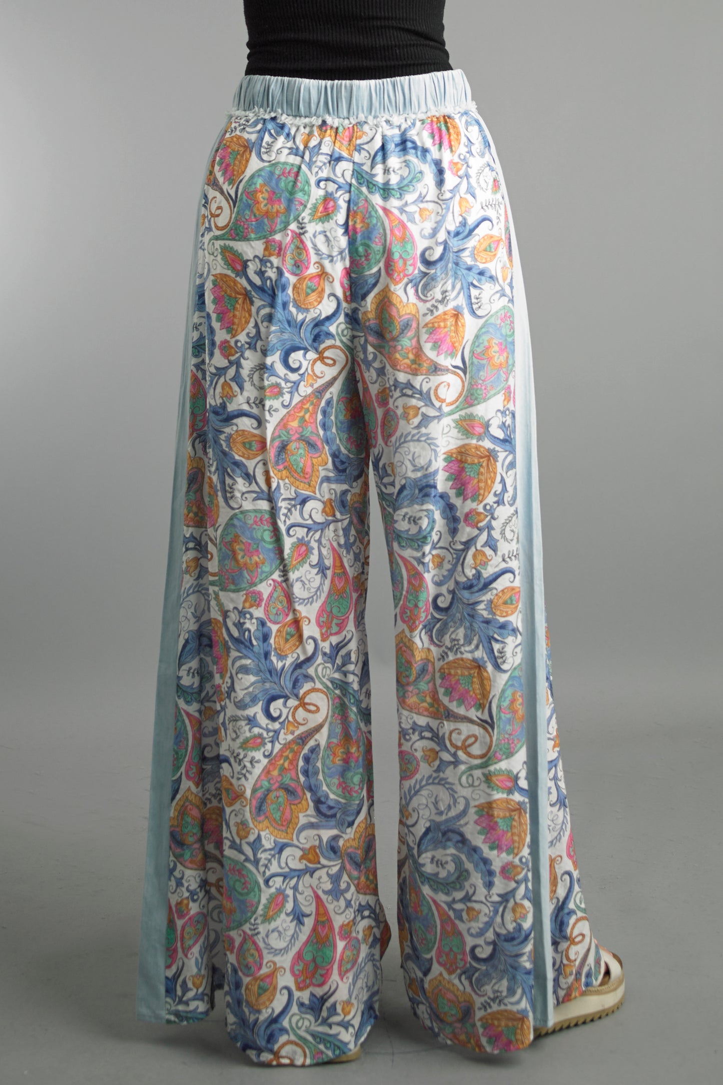 Tie Front Printed Pant