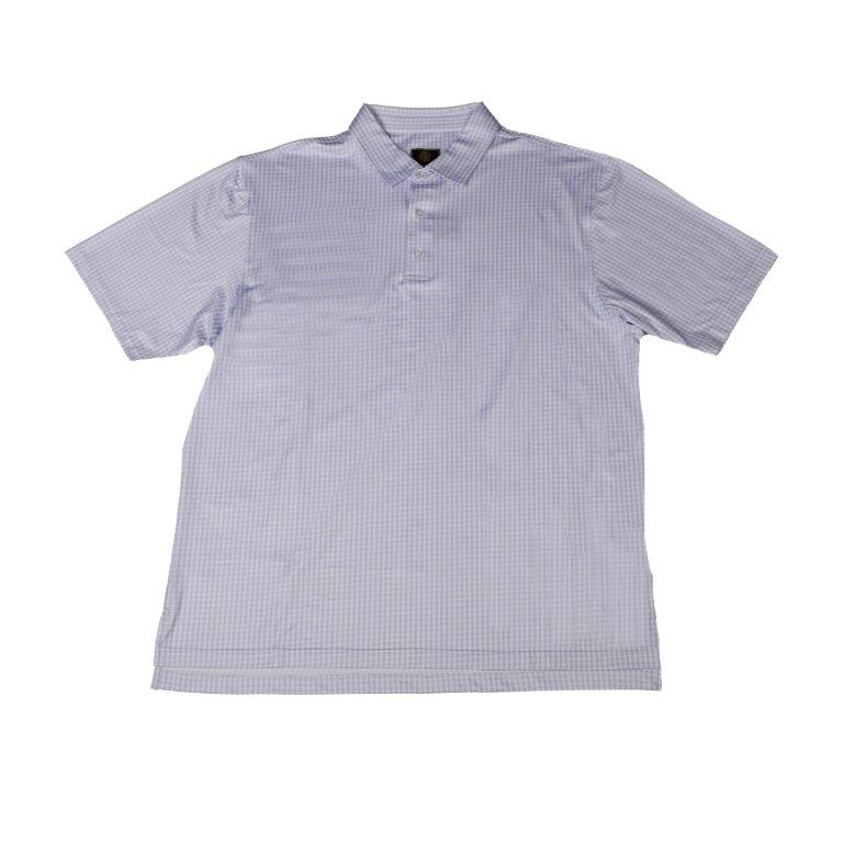 Gingham Print Polo