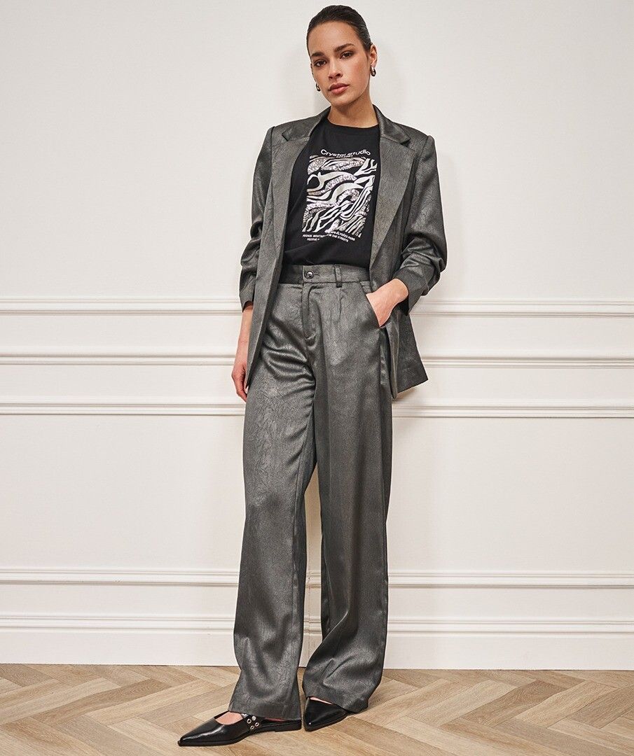 Shimmer Crinkle Trouser