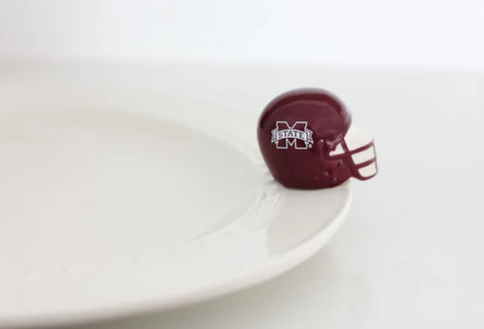 Nora Fleming Mini College Football Helmets