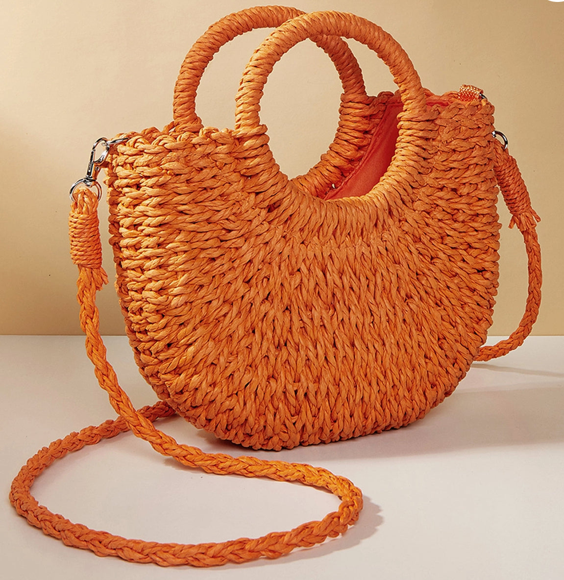 Half Moon Sand Shoulder Bags