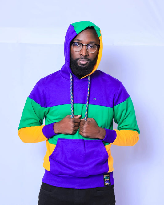 Rugby Wide Panel Pullover Hoodie