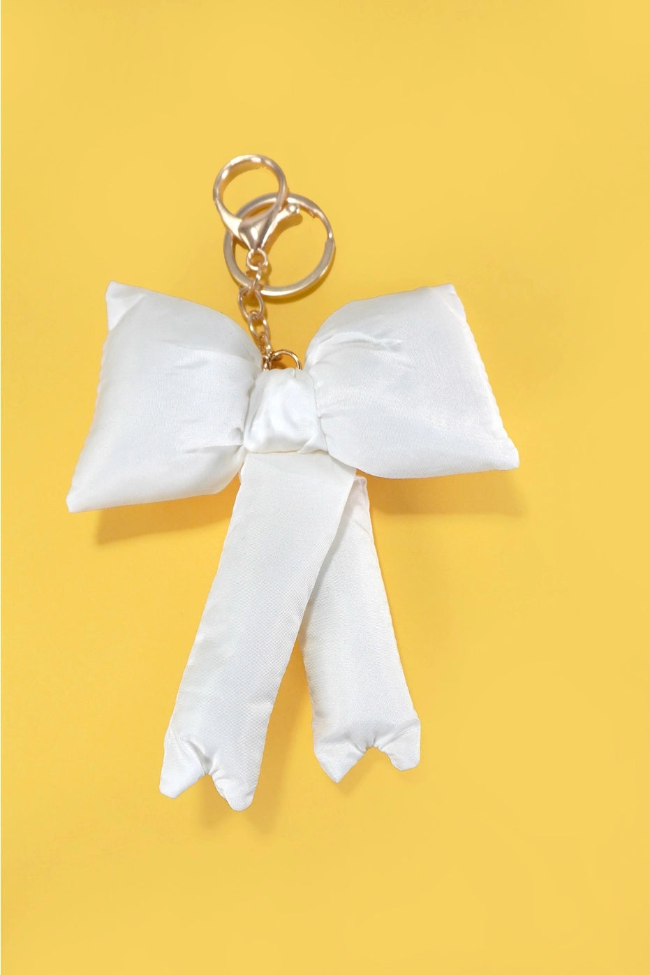 Trendy Puffy Bow Ribbon Bag Charm