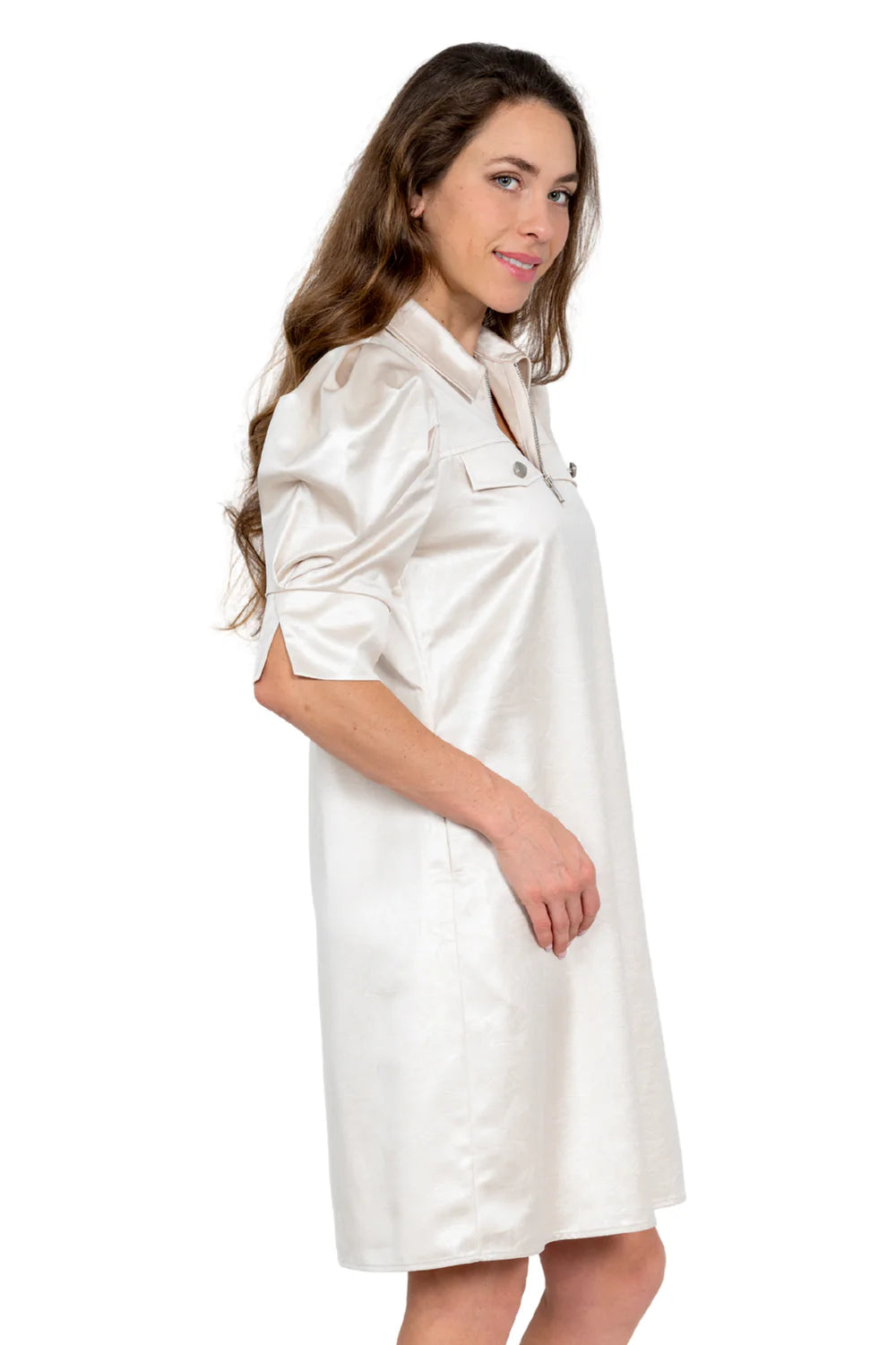 Crema Collared Dress