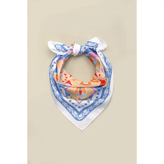 Tribal Print Silky Feel Bandana Scarf
