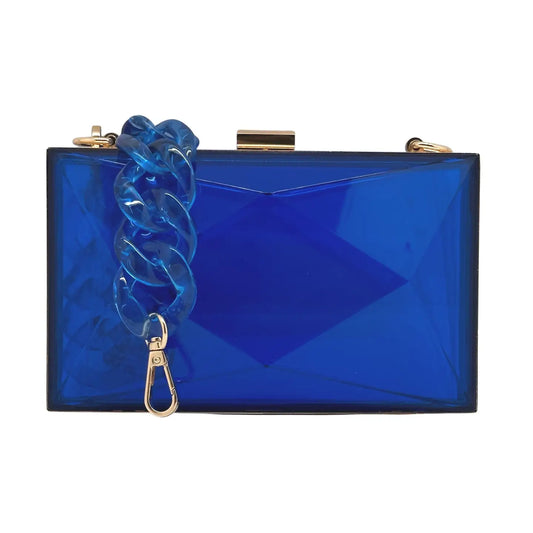 The Marilyn Faceted Acrylic Box Purse