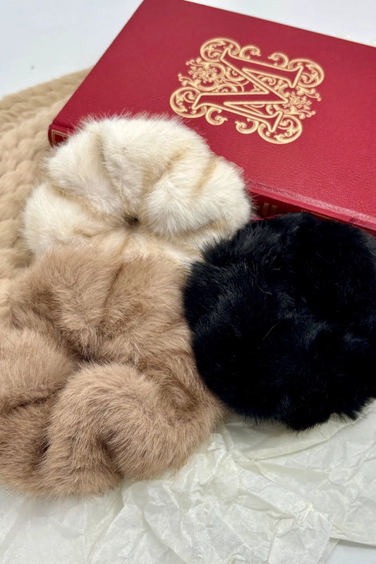 Faux Fur Scrunchie
