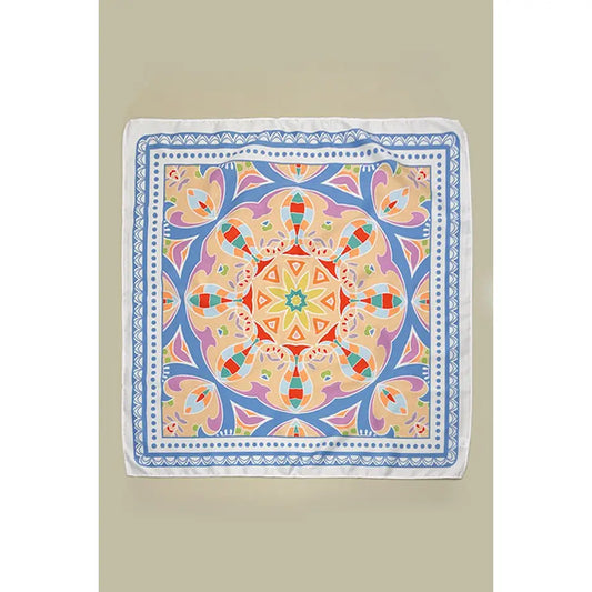 Tribal Print Silky Feel Bandana Scarf