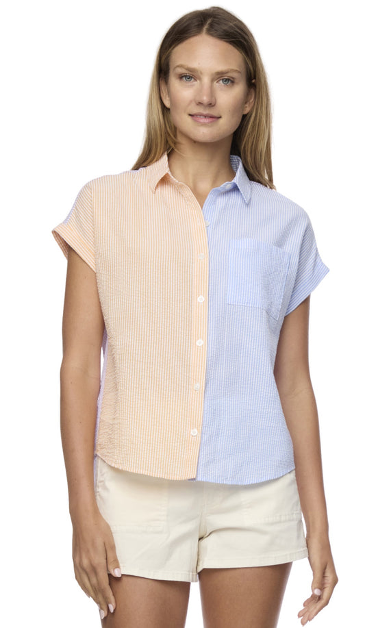 Ramona Seersucker Dolman Shirt