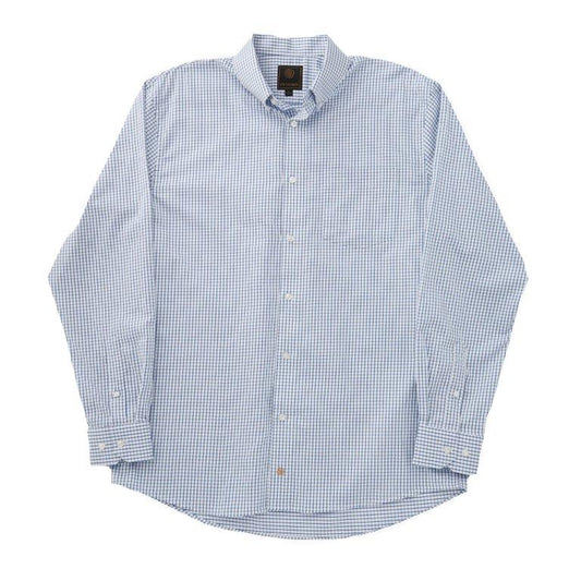 Long Sleeve Twill Mini Check Shirt