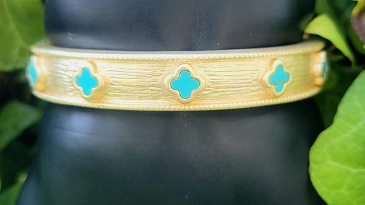 Hinged Quatrafoil Bracelet