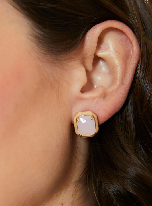 Clara Window Stud Earrings