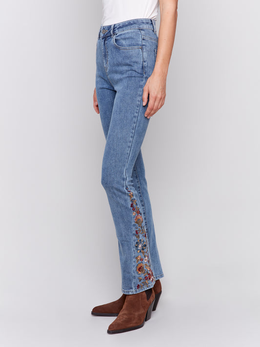 Embroidered Flare Pant