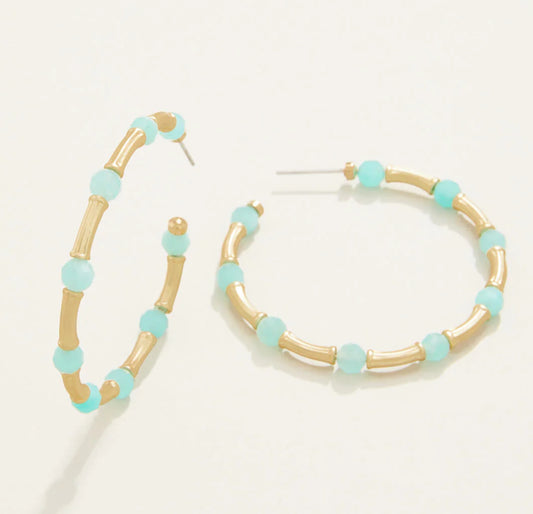 Calm Waters Hoop Earrings
