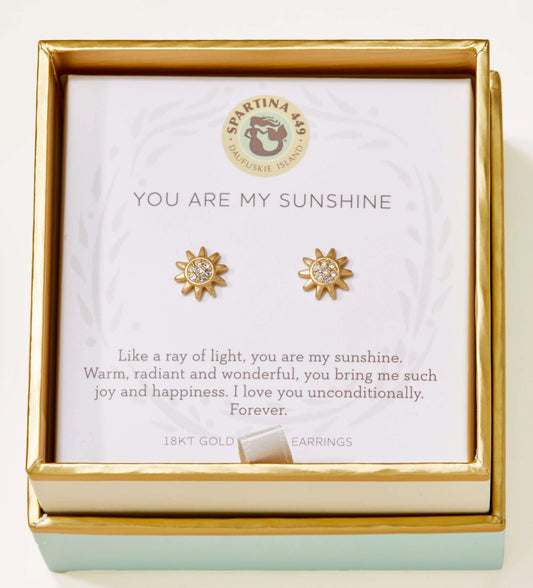 Sea La Vie Stud Sunshine/Sun Earrings