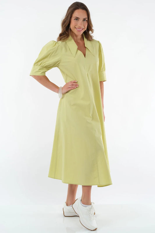 Amber Long Collared Dress