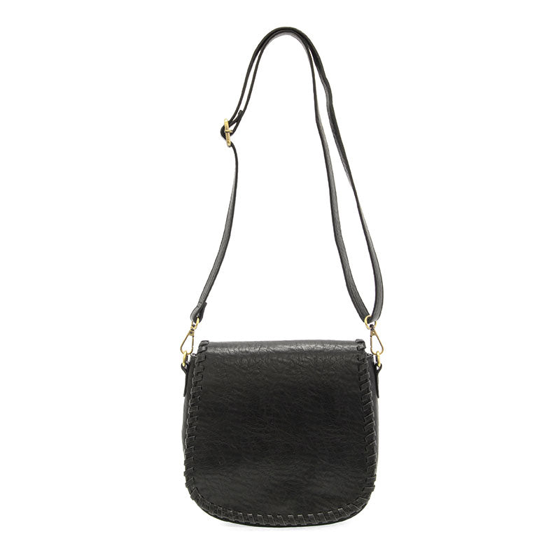 Annie Whip Stitch Saddle Convertible Crossbody Bag