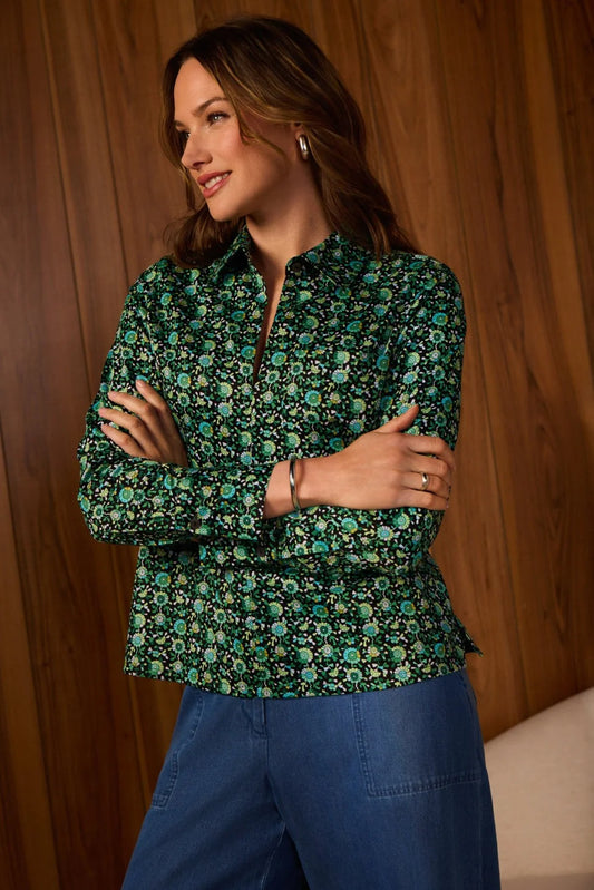 Bella Long Sleeve Popover Top