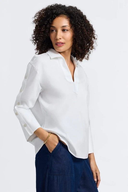 Lainey Button Popover Shirt