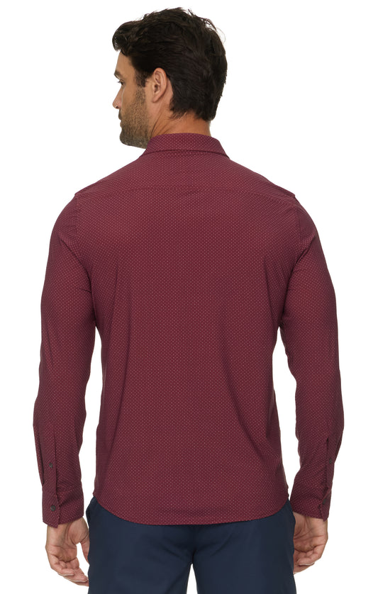 Loretto LS Dot Print Journey Shirt