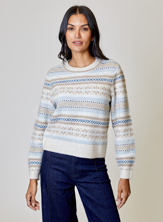 Crew Neck Fair Isle Sweater