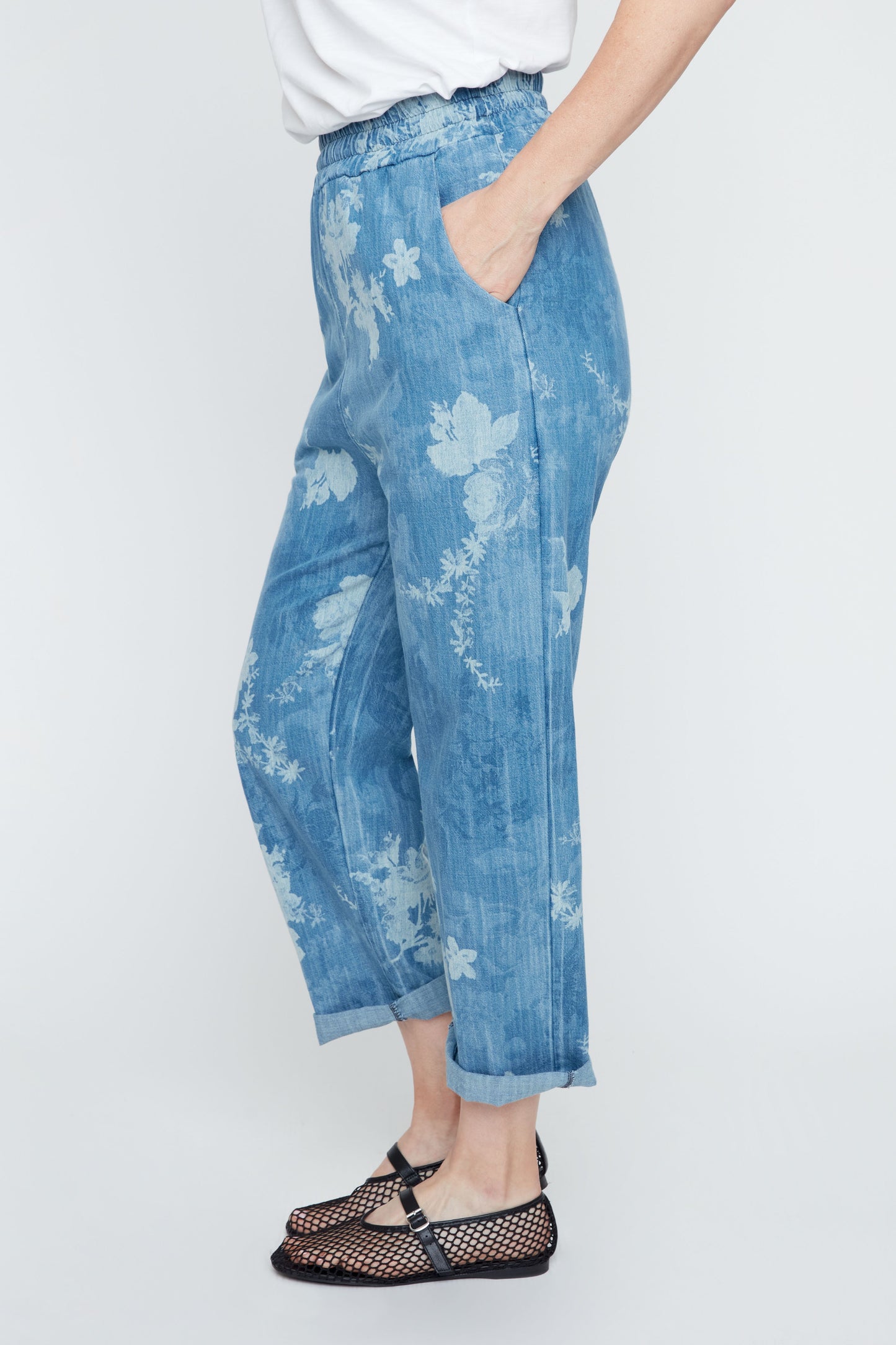 Printed Denim Jean