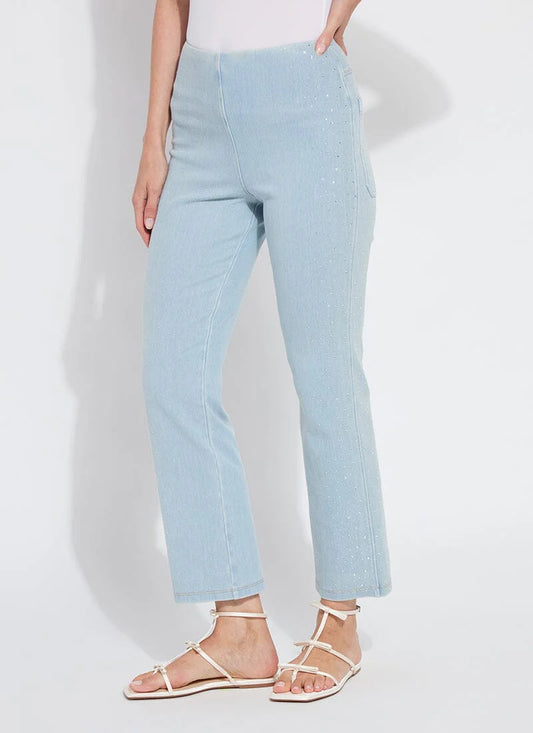 Crystal Embellished Ankle Babyboot Jean