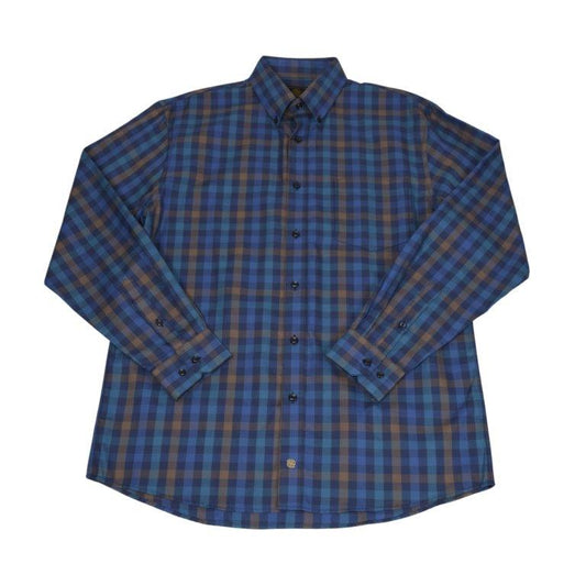 Long Sleeve Twill Check Shirt