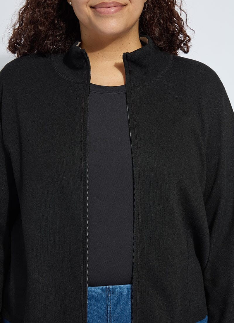 Reversible Zip Cardigan