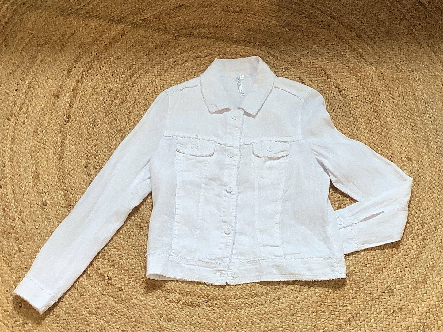 Collared Linen Jacket