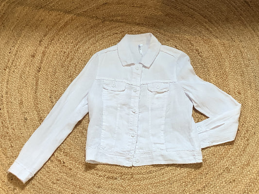 Collared Linen Jacket