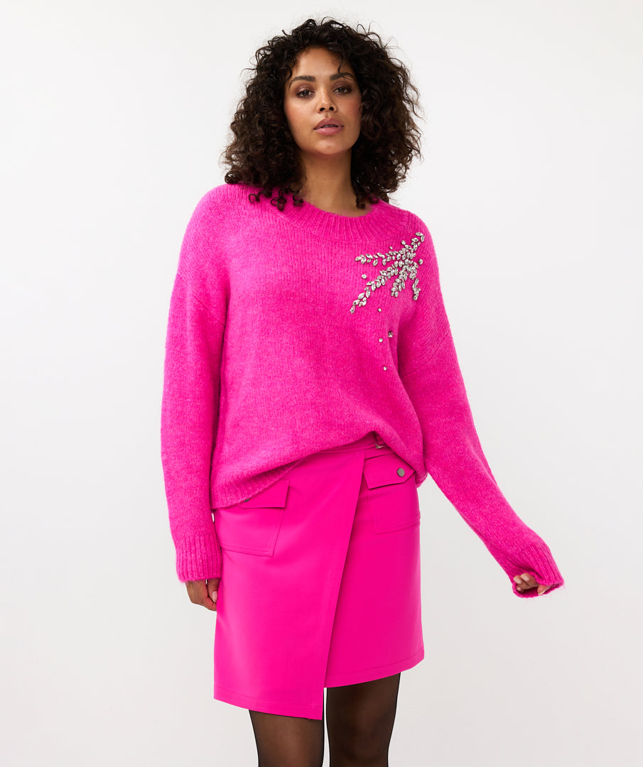 Sweater With Decorative Stones