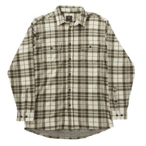 Stretch Plaid Brushed Flannel Shirt
