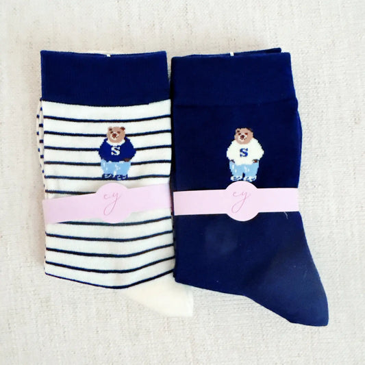 Preppy Bear Socks Set