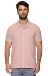Oceanside Short Sleeve Linen Blend Shirt