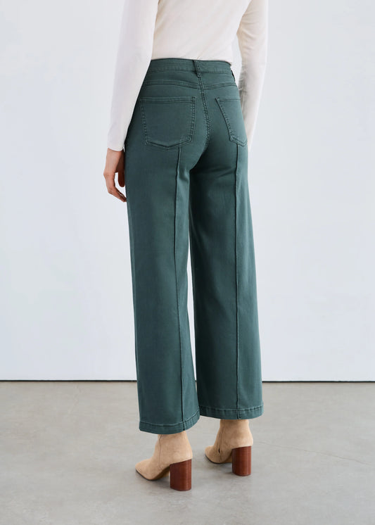 Olivia Pintuck Wide Leg Jean