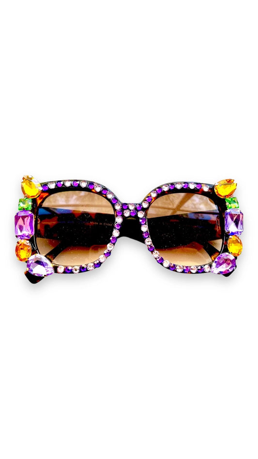 Large Mardi Gras Sunglasses
