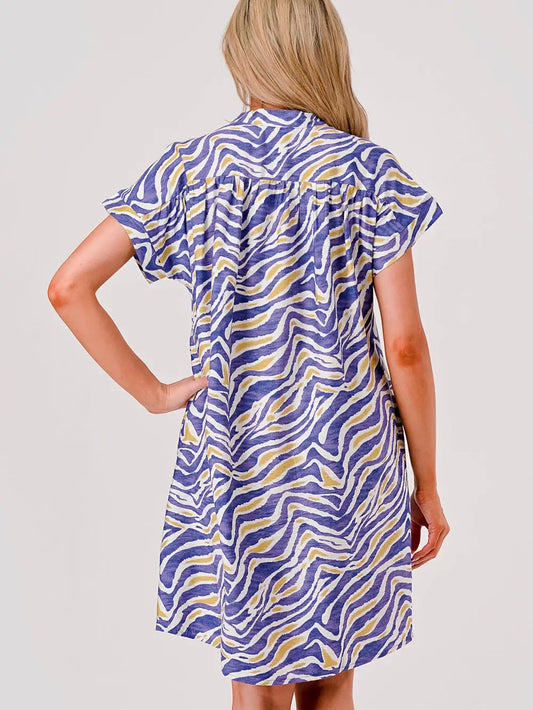 Game Day Shift Dress Tiger Print