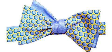 Lazyjack Press Men's Bow Tie - Blue (golf) Balls