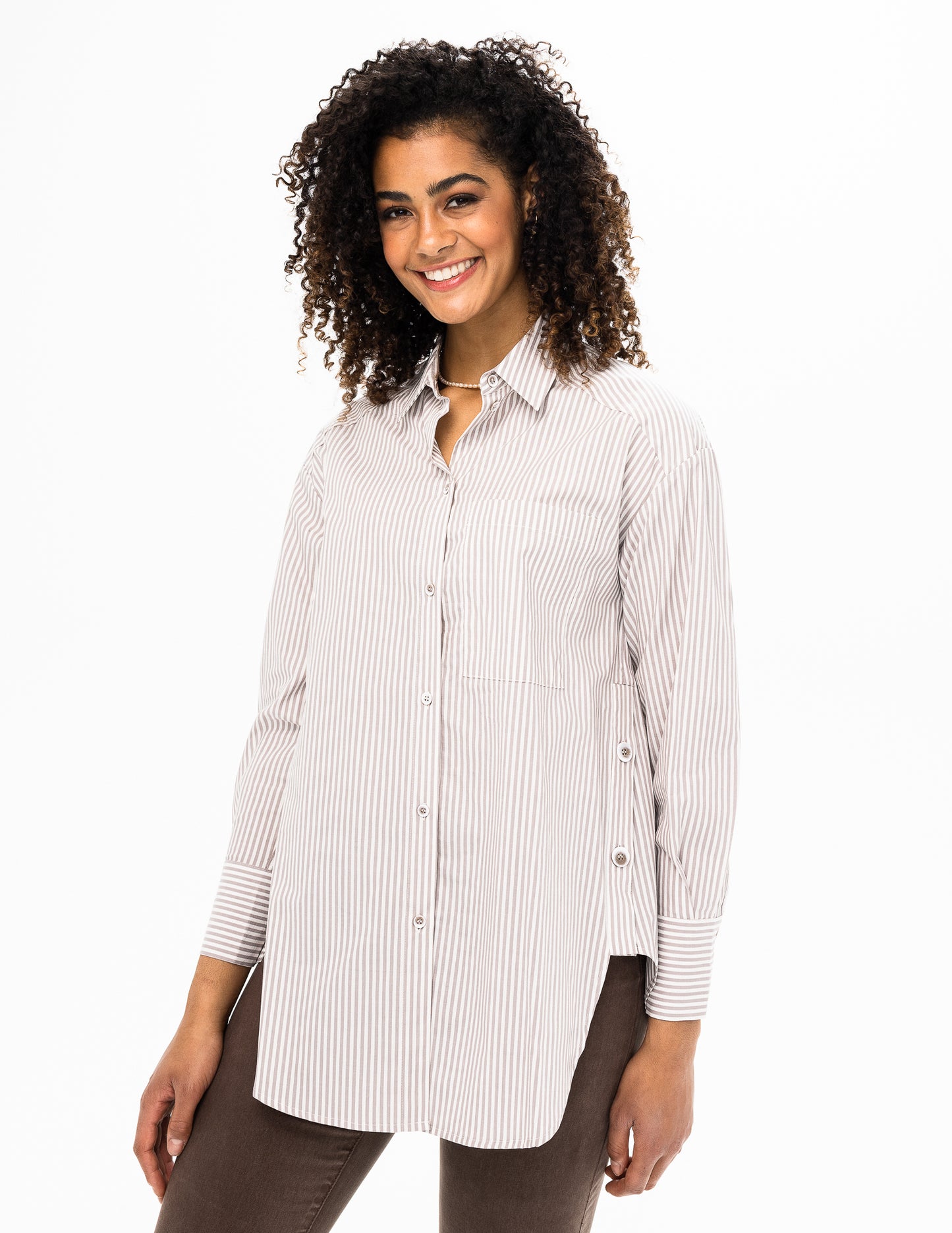 Striped Woven Blouse