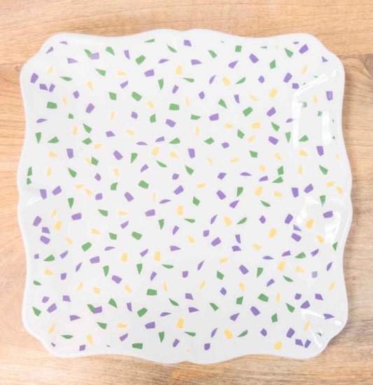 Mardi Gras Confetti Platter