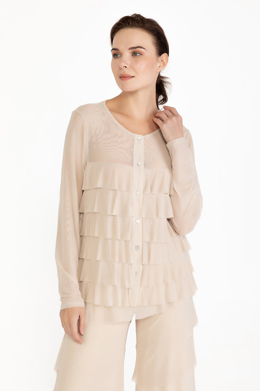 Mesh ChaCha Cardigan