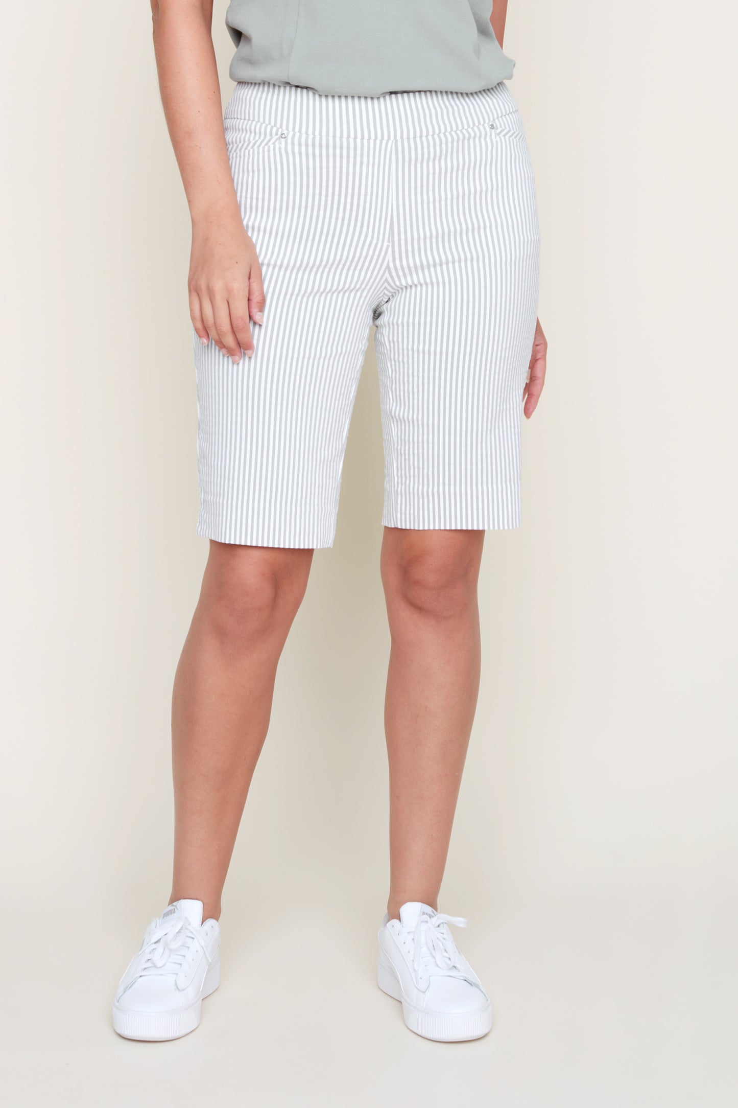 Pull On Seersucker Bermuda Short