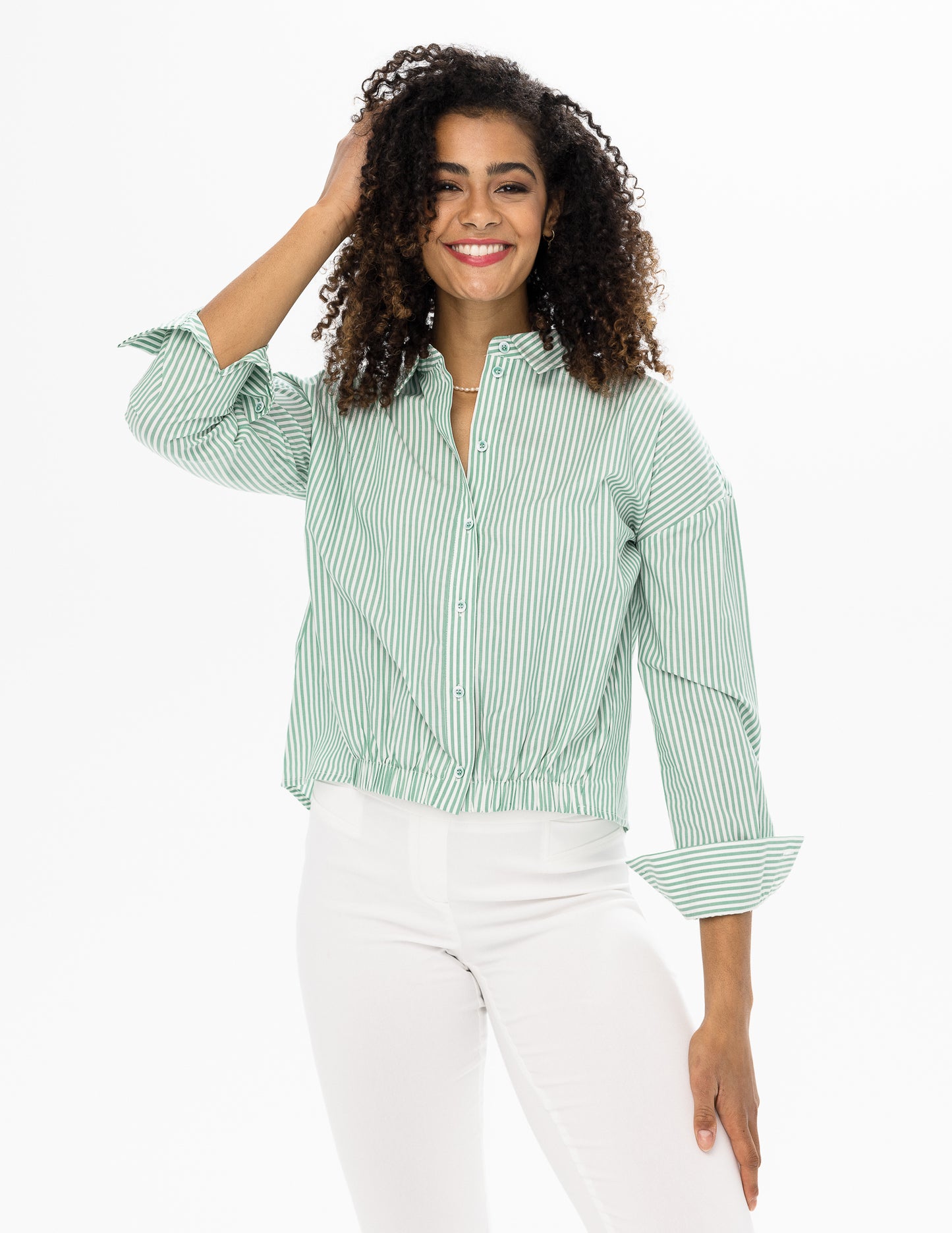 Striped Woven Blouse