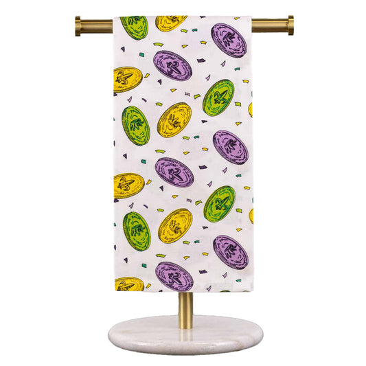 Mardi Gras Doubloons Hand Towel